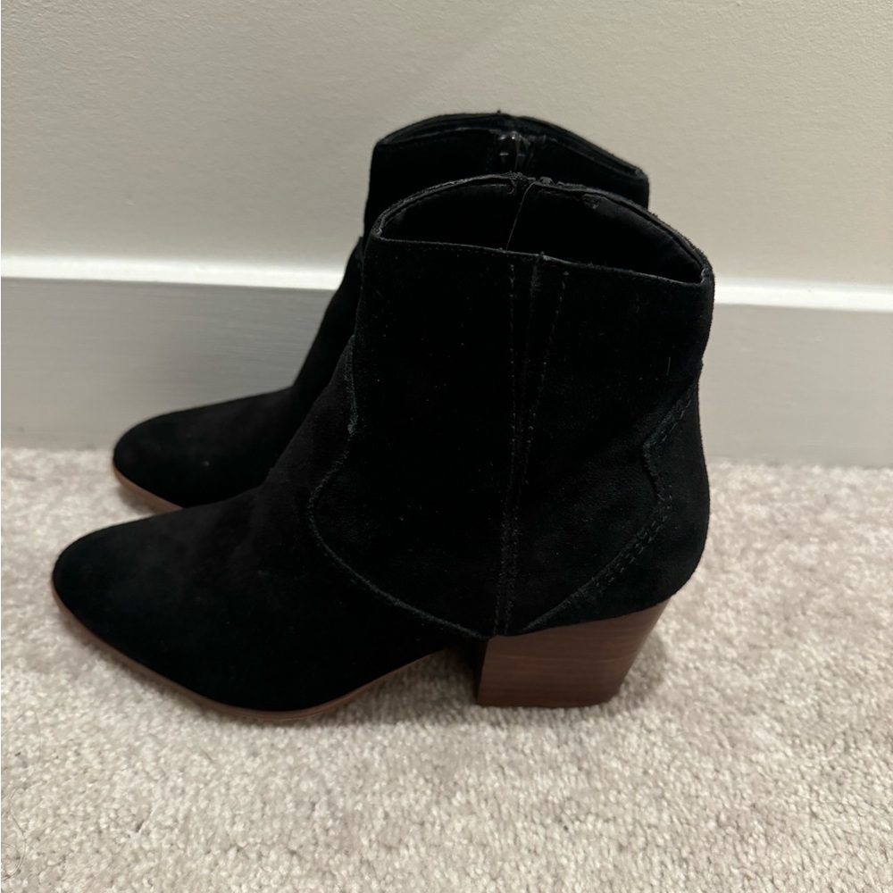 Aldo Black Suede Ankle Bootie
